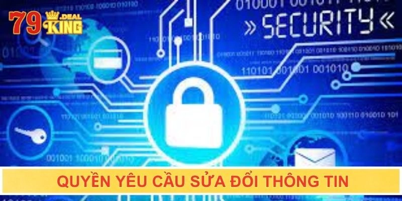 Quyền yêu cầu sửa đổi của người chơi về thông tin cá nhân
